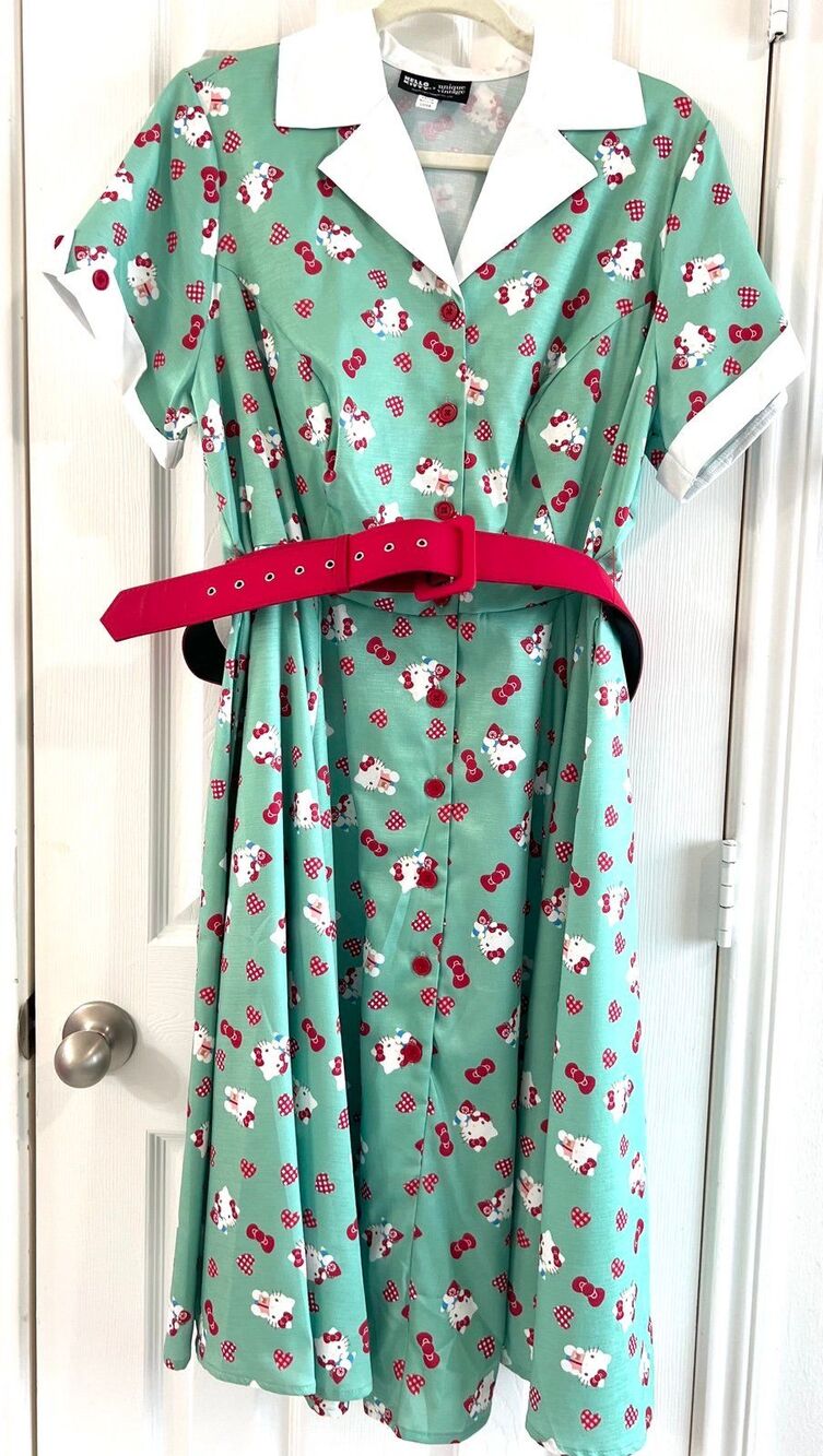 Hello Kitty X Unique Vintage Dress - Picture 2 of 9